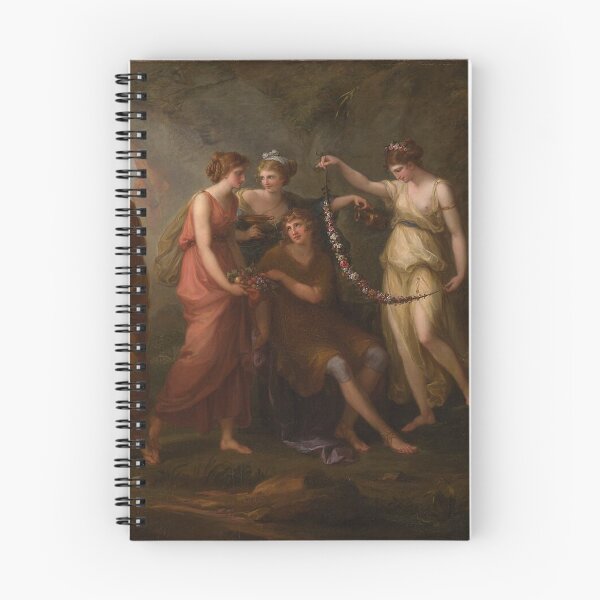 Item preview, Telemachus and the Nymphs of Calypso by Angelica Kauffmann 1782 designed and sold by AnimaliaStar.