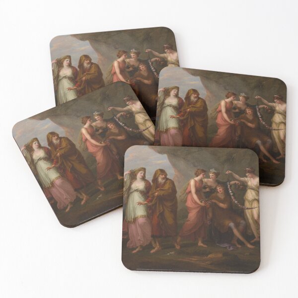 Item preview, Telemachus and the Nymphs of Calypso by Angelica Kauffmann 1782 designed and sold by AnimaliaStar.