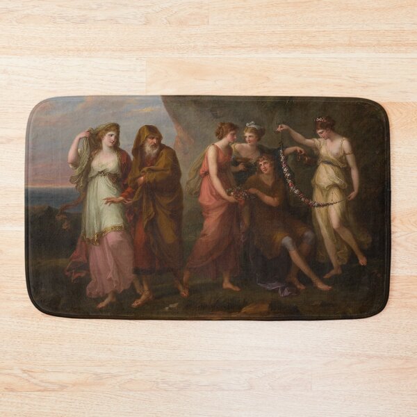 Item preview, Telemachus and the Nymphs of Calypso by Angelica Kauffmann 1782 designed and sold by AnimaliaStar.