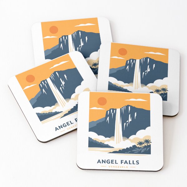 Item preview, Angel Falls Venezuela Waterfall Travel Poster Nature Art designed and sold by Eclipse 3699.