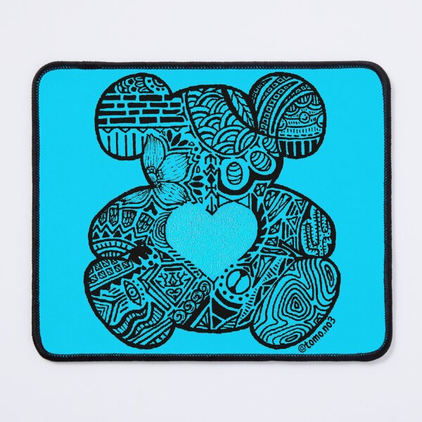 Item preview, Zentangle Blue Teddy designed and sold by Momo Squared Designs.
