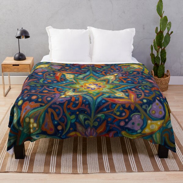 Item preview, Psychedelic cosmic quilt designed and sold by TheMadTeaParty.