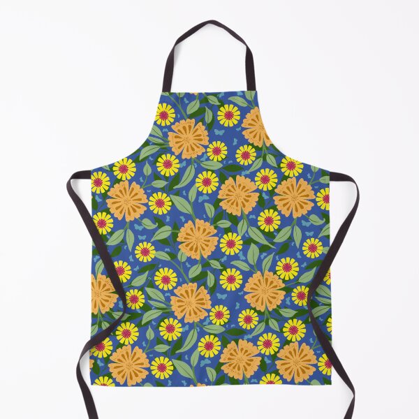 Item preview, Mid-Century Folksy Garden Blooms designed and sold by DOODLEEDOODA.