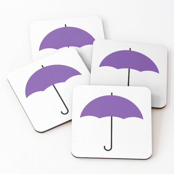 Item preview, Purple Umbrella Icon Minimal Rain Protection Design designed and sold by Craft99.