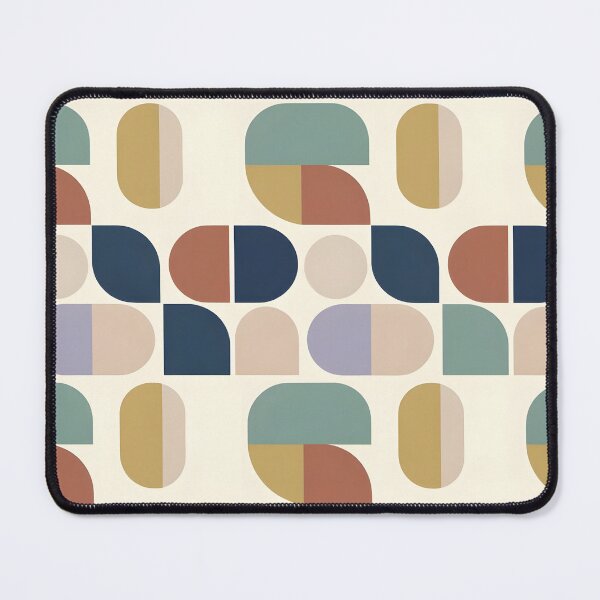 Item preview, Mid-Century Modern Abstract Geometric Shapes Seamless Pattern Throw Pillow designed and sold by FestivityFinds.