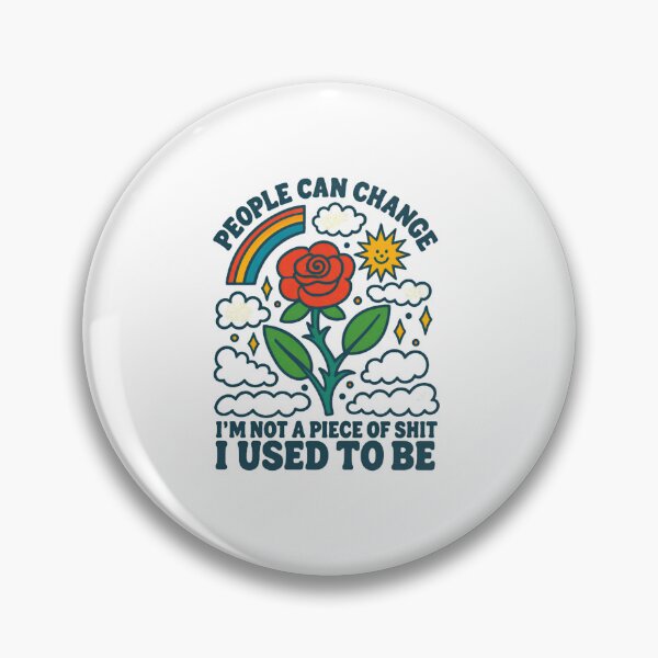 Item preview, People Can Change — Retro Flower Rainbow Quote Art designed and sold by Colorful-Garden.