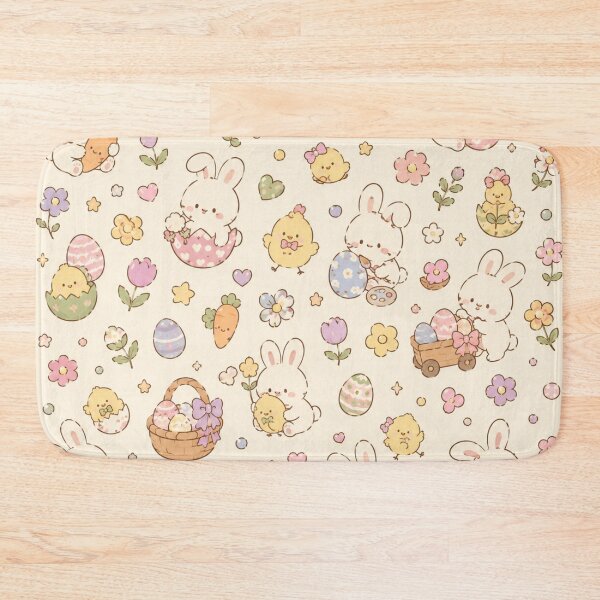 Item preview, A cute whimsical easter bunny pattern designed and sold by ellinnur.