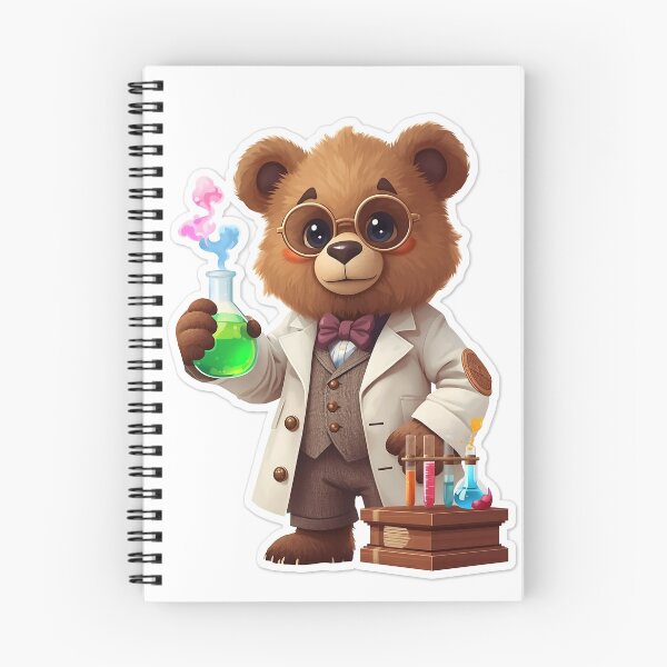 Item preview, Professor Bear Chemist - Cute Science Bear with Flasks and Test Tubes designed and sold by Aleks894.