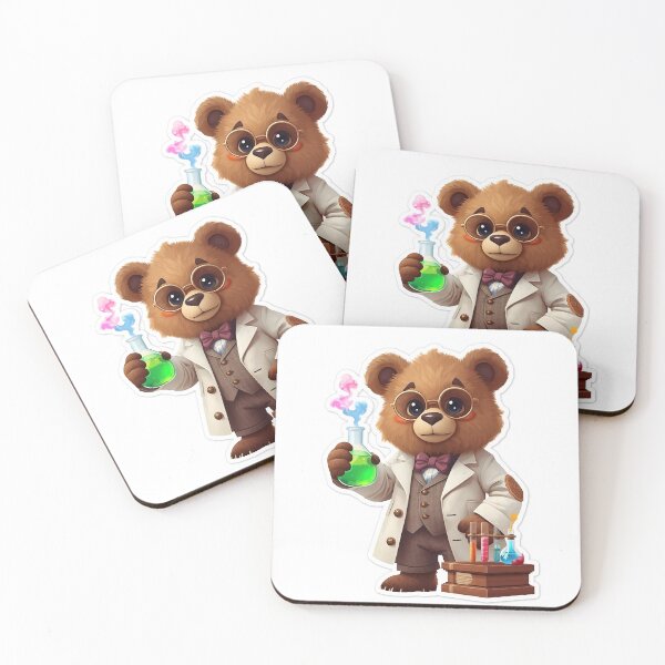 Item preview, Professor Bear Chemist - Cute Science Bear with Flasks and Test Tubes designed and sold by Aleks894.