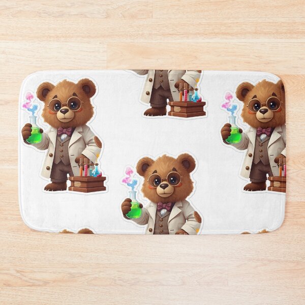 Item preview, Professor Bear Chemist - Cute Science Bear with Flasks and Test Tubes designed and sold by Aleks894.