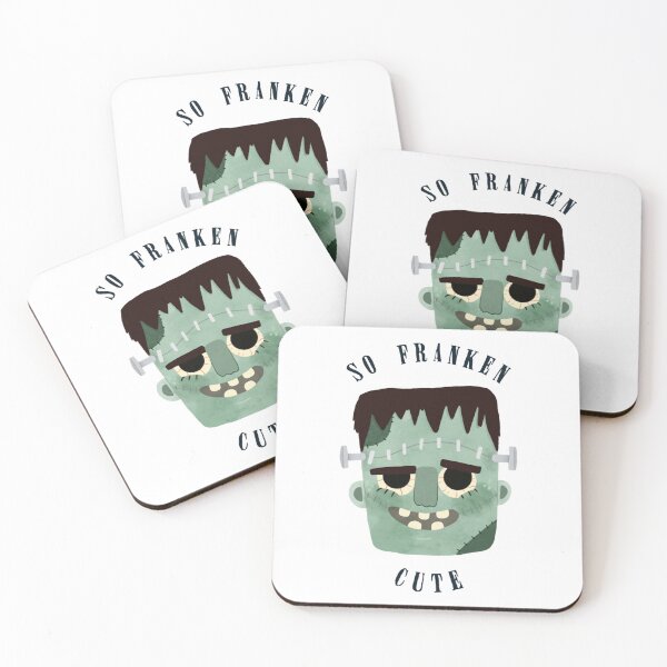 Item preview, Lil Frankie Funny So Franken Cute Monster Face Typography designed and sold by chiarodilunae.