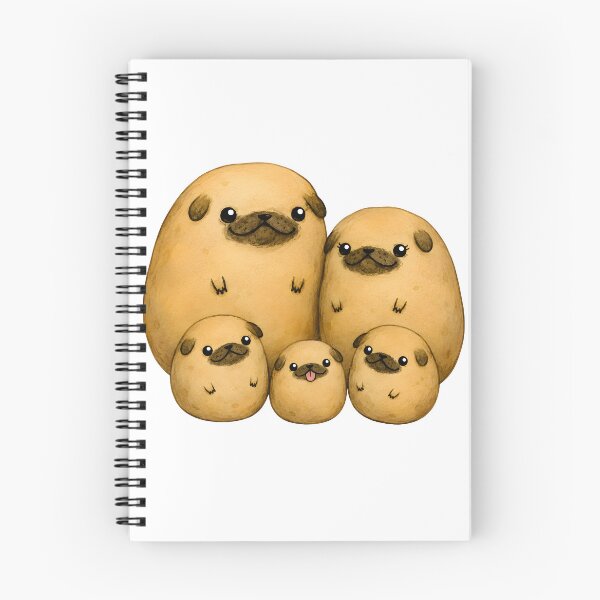 Item preview, Pugtato Family Funny Pug And Potato Pug Dog Lovers designed and sold by artizallart.