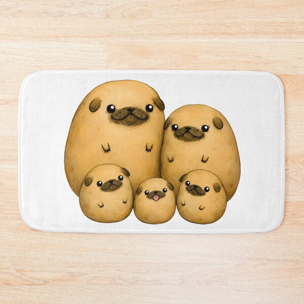 Item preview, Pugtato Family Funny Pug And Potato Pug Dog Lovers designed and sold by artizallart.