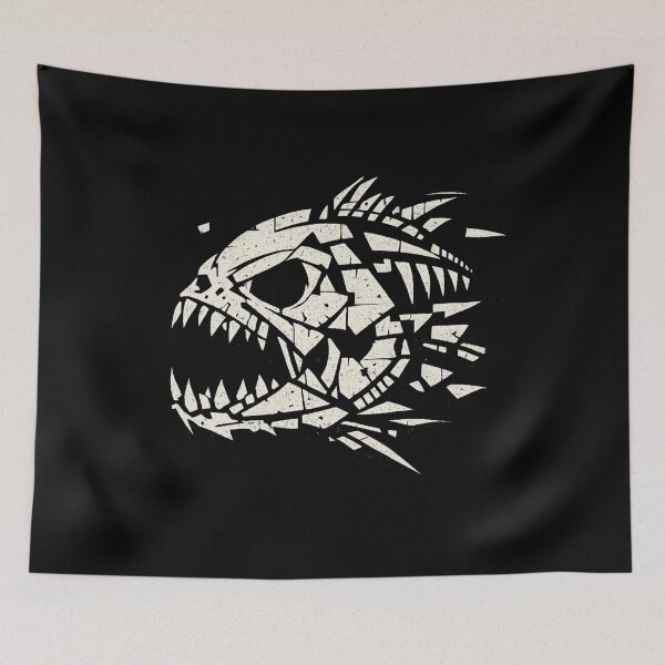 Item preview, Piranha Skull - Fush Skeleton Streetwear Graphic designed and sold by JonelCrafts.