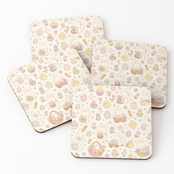 Item preview, A cute whimsical easter bunny pattern designed and sold by ellinnur.