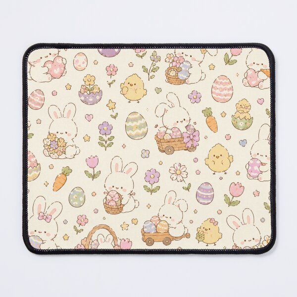 Item preview, A cute whimsical easter bunny pattern designed and sold by ellinnur.