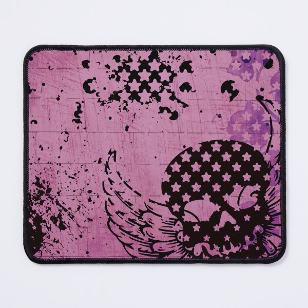 Item preview, skull with wings and star overlay design pink version designed and sold by meuliasshop.