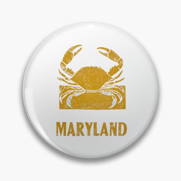 Item preview, Maryland Blue Crab Block Print Art designed and sold by tiigerdad.