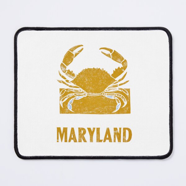 Item preview, Maryland Blue Crab Block Print Art designed and sold by tiigerdad.