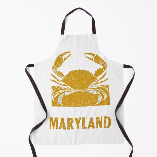 Item preview, Maryland Blue Crab Block Print Art designed and sold by tiigerdad.