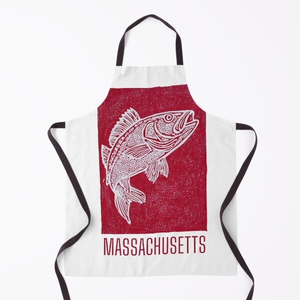 Item preview, Massachusetts Striped Bass Block Print designed and sold by tiigerdad.