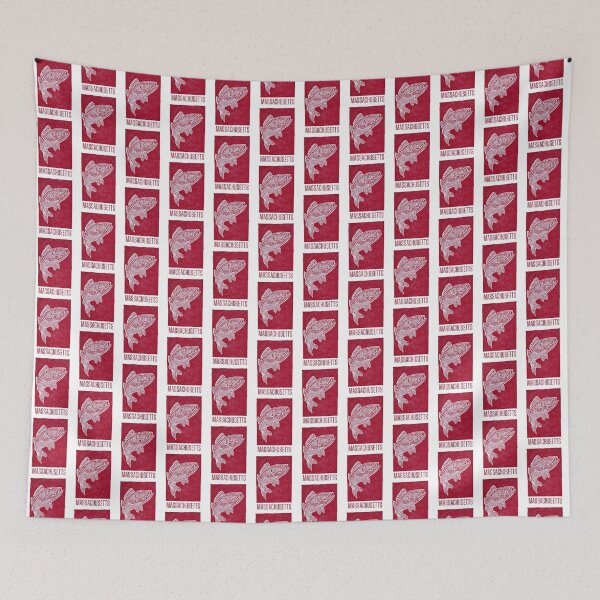 Item preview, Massachusetts Striped Bass Block Print designed and sold by tiigerdad.