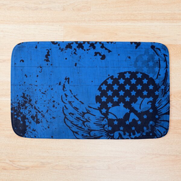 Item preview, skull with wings and star overlay design blue version designed and sold by meuliasshop.
