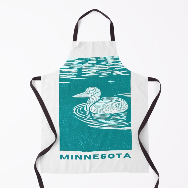 Item preview, Minnesota Loon Lake Block Print Art designed and sold by tiigerdad.