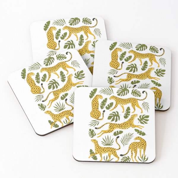 Item preview, Wild Leopards Tropical Palm Pattern designed and sold by DKSH1234.