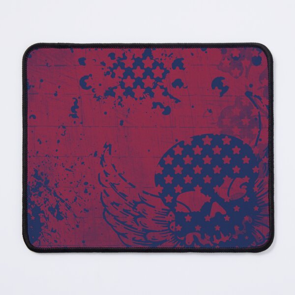 Item preview, skull with wings and star overlay design red version designed and sold by meuliasshop.