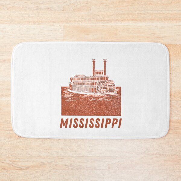 Item preview, Mississippi Riverboat Block Print Art designed and sold by tiigerdad.
