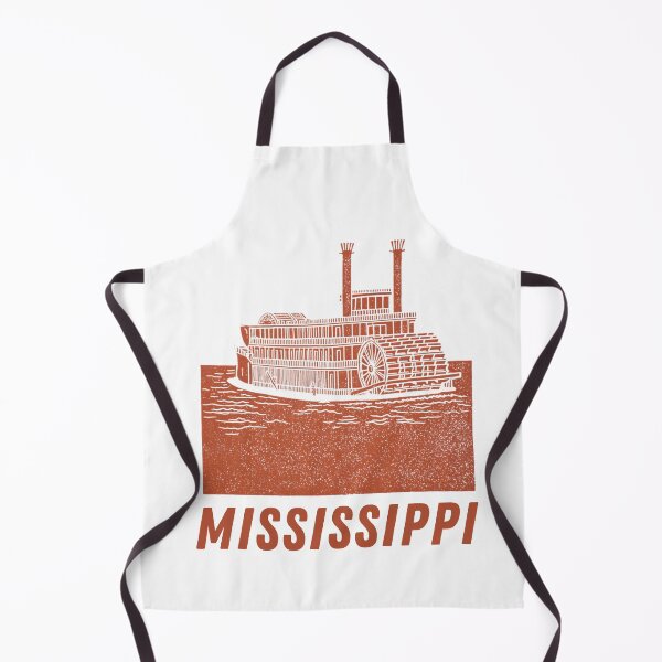 Item preview, Mississippi Riverboat Block Print Art designed and sold by tiigerdad.