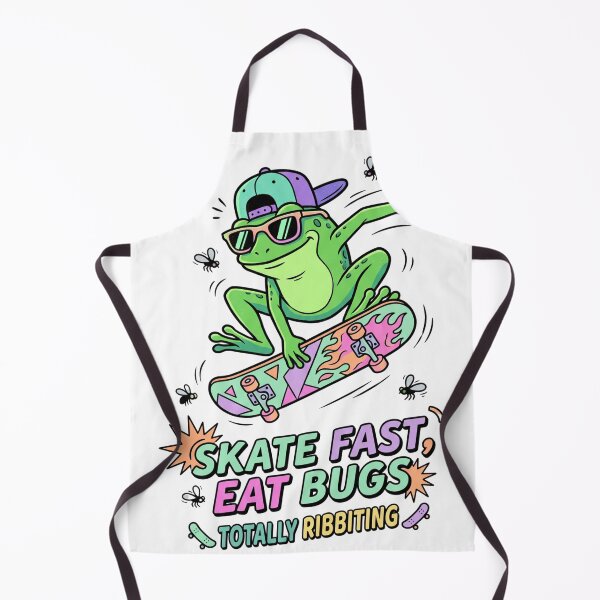 Item preview, Skate Fast Eat Bugs - Cool Retro 90s Skater Frog designed and sold by punnarutn.