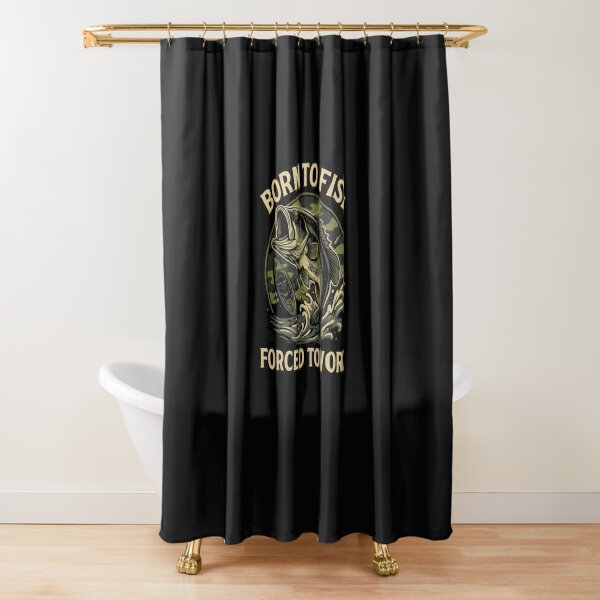 Item preview, Born to Fish Forced to Work Angler Graphic designed and sold by IndianaHyland.