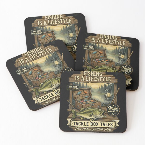Item preview, Born To Fish Forced To Work Retro Angler Emblem designed and sold by ScarlettBabbage.