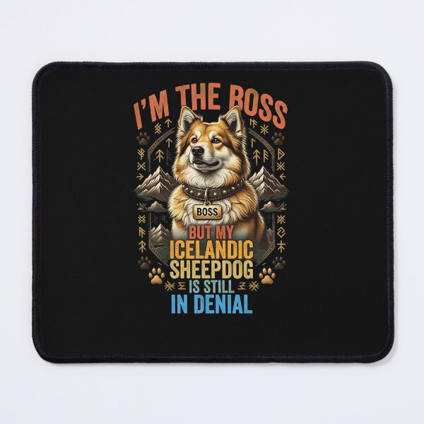 Item preview, Boss But Icelandic Sheepdog In Denial Retro designed and sold by KaylaCustance.