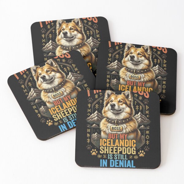 Item preview, Boss But Icelandic Sheepdog In Denial Retro designed and sold by KaylaCustance.