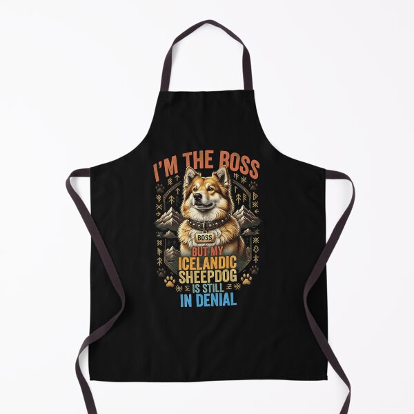 Item preview, Boss But Icelandic Sheepdog In Denial Retro designed and sold by KaylaCustance.
