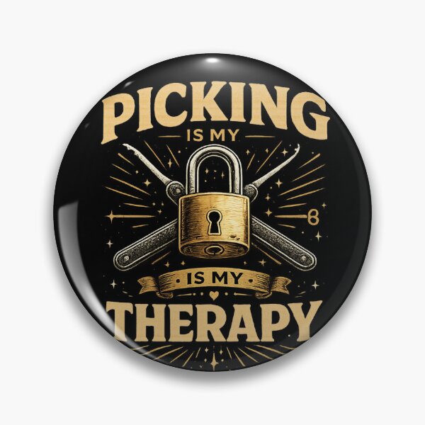Item preview, Picking Is My Therapy Locksport designed and sold by Mohamedeinoo.
