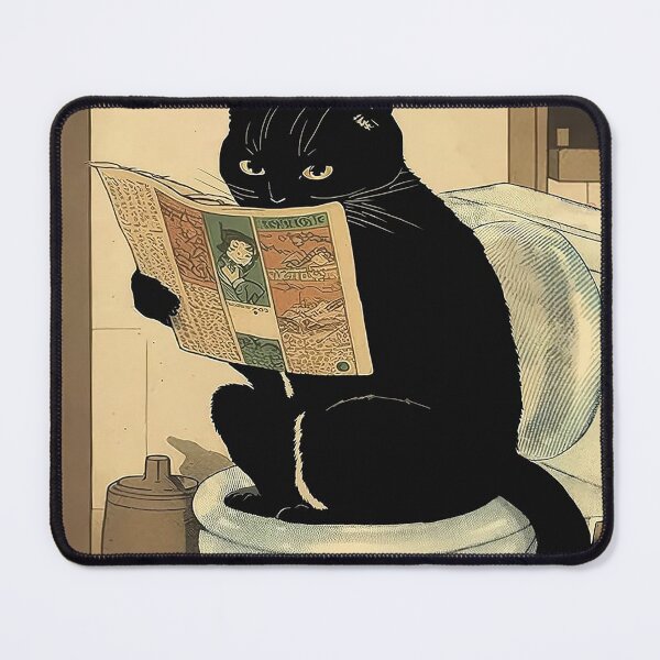 Item preview, Funny Black Cat Toilet Bathroom designed and sold by colinterrell.