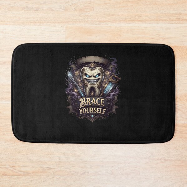 Item preview, Brace Yourself Witty Tooth Alignment Design designed and sold by IndianaHyland.