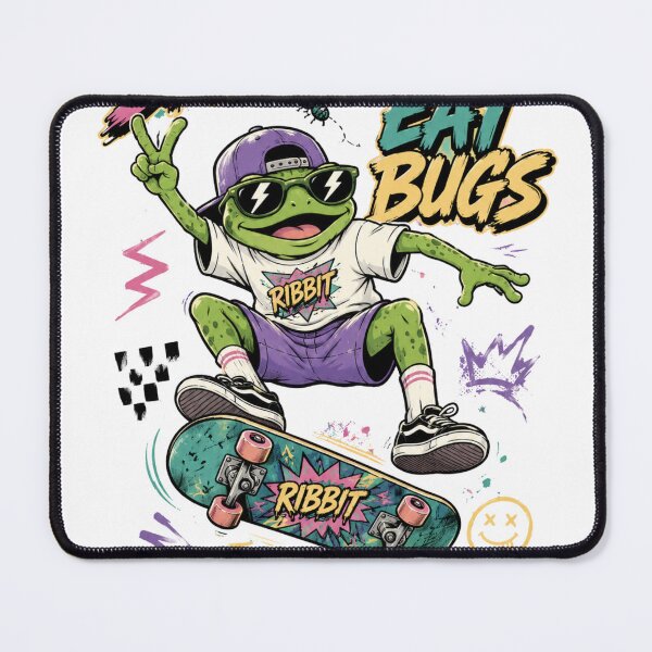 Item preview, Skate Fast Eat Bugs - Cool Retro 90s Skater Frog designed and sold by punnarutn.
