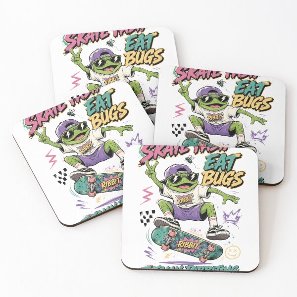 Item preview, Skate Fast Eat Bugs - Cool Retro 90s Skater Frog designed and sold by punnarutn.