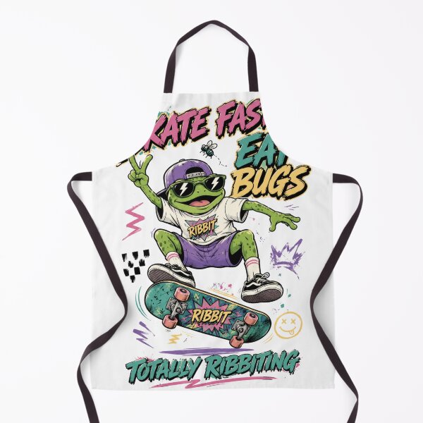 Item preview, Skate Fast Eat Bugs - Cool Retro 90s Skater Frog designed and sold by punnarutn.