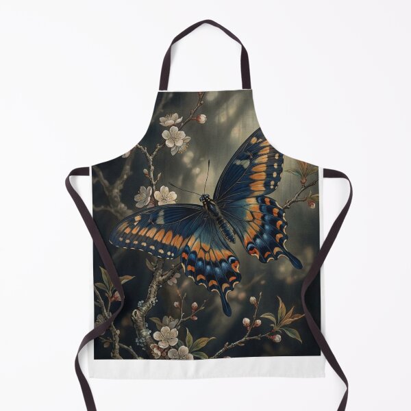 Item preview, Elegant Butterfly and Floral Garden Traditional Chinese Ink Brush Painting designed and sold by OddlySticky.