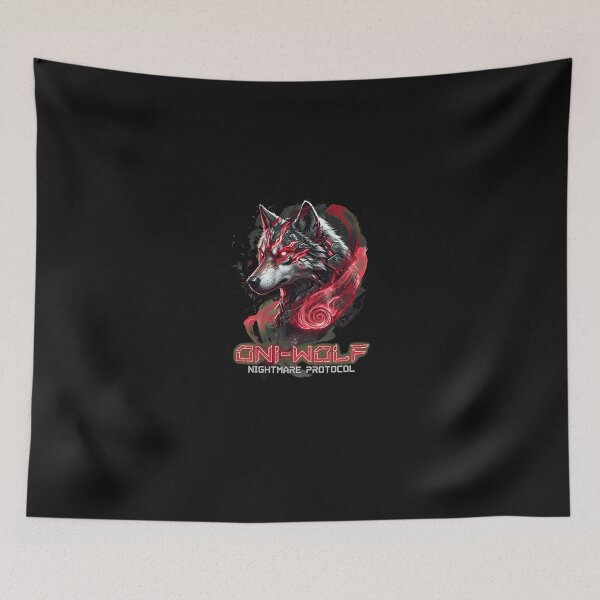 Item preview, Brush Wolf Spirit Kanji Art designed and sold by IndianaHyland.
