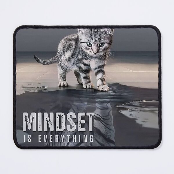Item preview, Mindset Is Everything Motivational Kitten designed and sold by colinterrell.