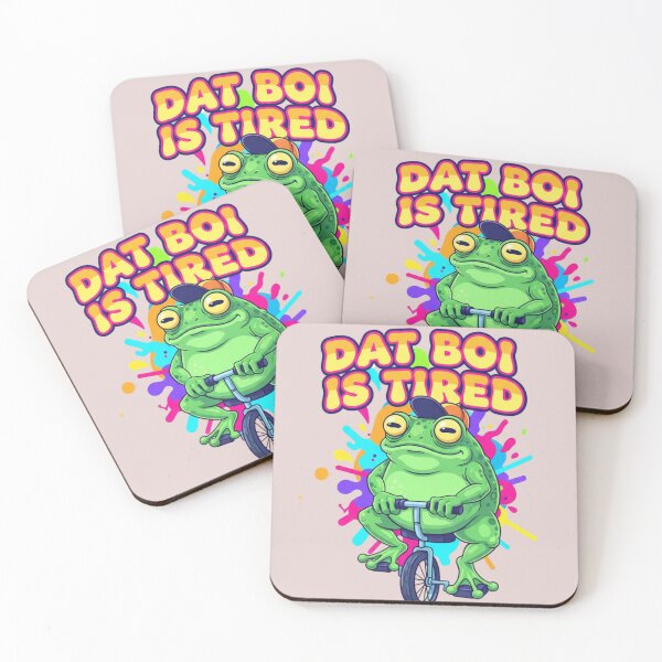Item preview, Funny Dat Boi Frog Meme Dat Boi Is Tired Unicycle designed and sold by Golden_Pixel_Paper.