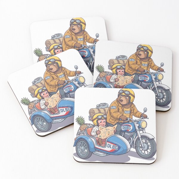 Item preview, DLBG Adventurous Bear & Monkey  designed and sold by DLBG-STORE.