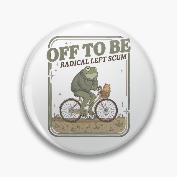 Item preview, Off To Be Radical Left Scum Funny Frog  designed and sold by charoen-design.